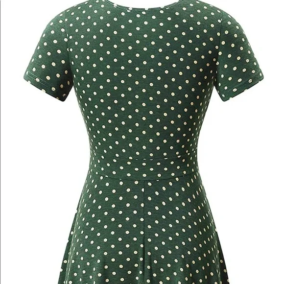 Green Polka Dot Dress - Picture 2 of 3